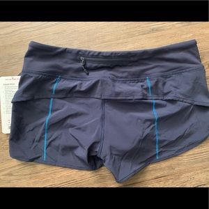 Lululemon Navy Speed Short NWT 6